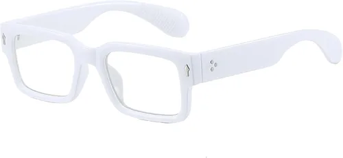 Miniatura 12 de Breaksun Lentes rectangulares para hombres y mujeres, anteojos cuadrados de luz azul, montura gruesa, lentes negros