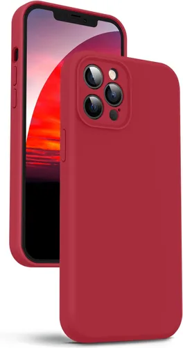 Miniatura 134 de Supdeal Funda de silicona líquida para iPhone 12 Pro Max, [protección de cámara] [antihuellas dactilares] [carga inalámbrica] Funda protectora de 4