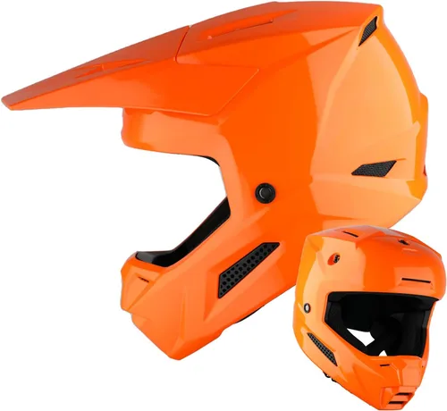 Miniatura 30 de 1Storm Casco de motocross juvenil ATV BMX Dirt Bike Go Kart Skate para niños, multideportes, adolescente, blanco brillante + gafas + guantes Paquete