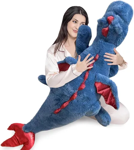 Miniatura 14 de Animal de peluche de pterosaurio con alas - Lindos dinosaurios suaves, juguetes de peluche de pequeño dragón volador, almohada de peluche, regalos