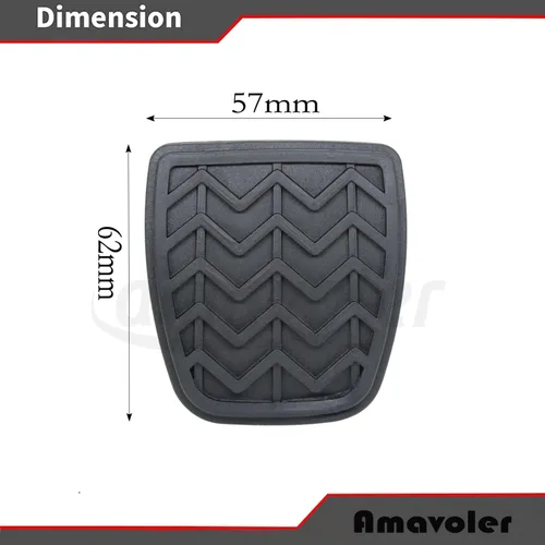 Miniatura 2 de Cluth o almohadilla de pedal de freno de goma negra para Toyota Yaris R 2016, RAV4 2001-2005, Tacoma 2001-2017, Corolla, Camry, etc. OEM #
