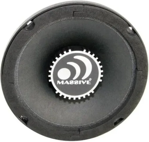 Massive Audio M6S - Altavoz de rango medio de montaje poco profundo de 6.5 pulgadas | 200 W máximo, 4 ohmios, diseño delgado, audio de coche de alta
