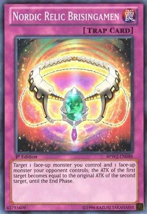 YU-GI-OH! - Reliquia Nórdica Brisingamen (BPW2-EN088) - Paquete de batalla 2: Guerra de los Gigantes - Ronda 2 - 1ª Edición - Super Raro