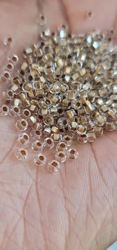 Miniatura 2 de Bead It Wear It Love It Cuentas de Cabello Transparentes con Forro Dorado Loc Sprinkle, Accesorios para el Cabello DreaLock Cristal Transparente