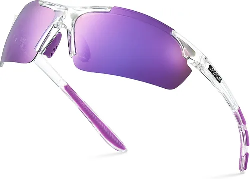 Miniatura 30 de Lentes de sol polarizados deportivos para hombres y mujeres, con diseño envolvente, UV400, para correr, béisbol, sóftbol, ciclismo, conducción