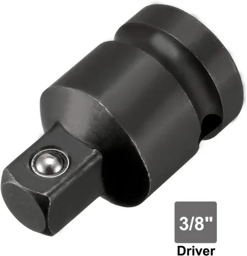Miniatura 5 de uxcell Reductor de enchufe de impacto de 1/2" (hembra) x 3/8" (macho) para uso con llaves de impacto de aire, barras rompedoras, trinquetes, acero
