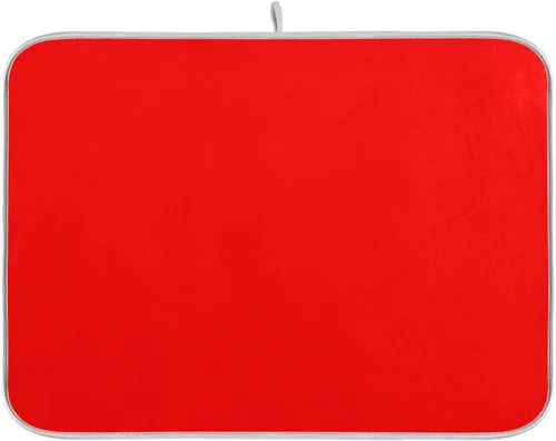 Miniatura 19 de Tapete de secado de platos grande de terracota Xl para platos, accesorios de cocina, mostrador de microfibra, escurridor de platos, resistente al