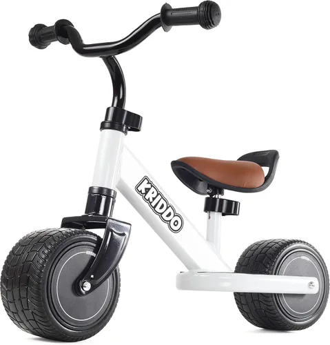 Miniatura 7 de KRIDDO Bicicleta de Equilibrio para Niños de 1-2 Años, Mini Crucero para el Primer Cumpleaños, Negro B-black
