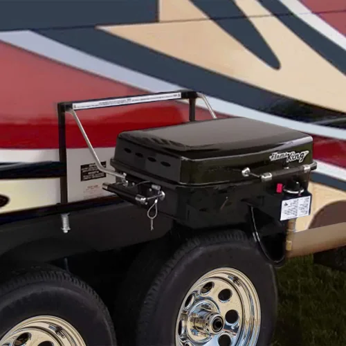 Miniatura 7 de Flame King - Barbacoa montada en remolque o RV YSNHT500 - Parrilla de gas para autocaravana - Superficie de cocción de 214 pulgadas cuadradas