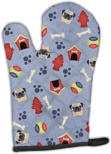 Miniatura 36 de Caroline's Treasures BB4020OVMT Dog House Collection Border Collie - Guante de horno grueso resistente al calor para sartenes calientes y horno