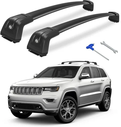Miniatura 10 de Barras transversales para portaequipajes compatibles con Jeep Grand Cherokee Altitude & SRT y Trackhawk 2011-2022 con molduras negras para techo