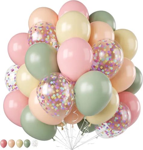 Miniatura 12 de FEYG - Juego de arco de globos, 50 globos de color azul, amarillo y blanco. Globos de látex para cumpleaños, bodas, baby shower, compromiso, Azul