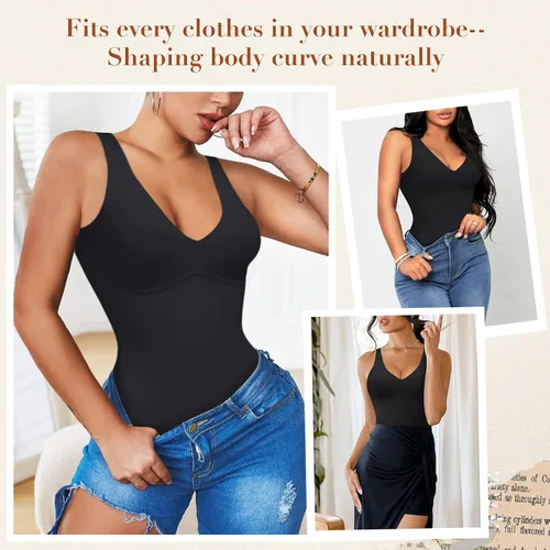 Miniatura 5 de REYEOGO Body moldeador de cuerpo completo para mujer, con control de abdomen, entrenamiento de cintura, adelgazante, moldeador de cuerpo, tanga
