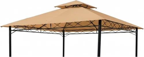Garden Winds Cubierta superior de repuesto RipLock 350 reforzada compatible con FDW de 10 x 10 pies, modelos de cenador cuadrado B0894DSBJF, GZ-8033