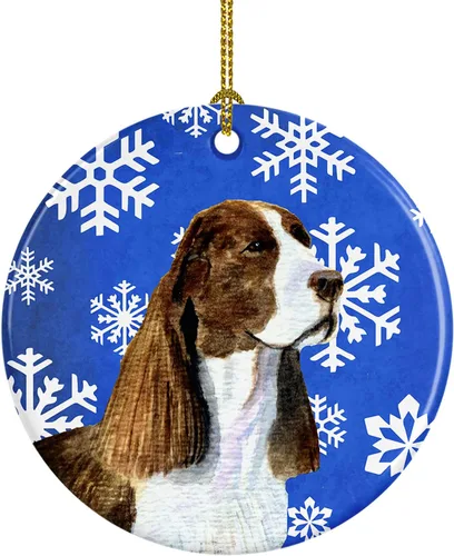 Miniatura 67 de Caroline's Treasures Cavalier Spaniel - Adorno de cerámica para colgar en el árbol de Navidad, para el hogar, Navidad, fiestas, regalo, 3 pulgadas