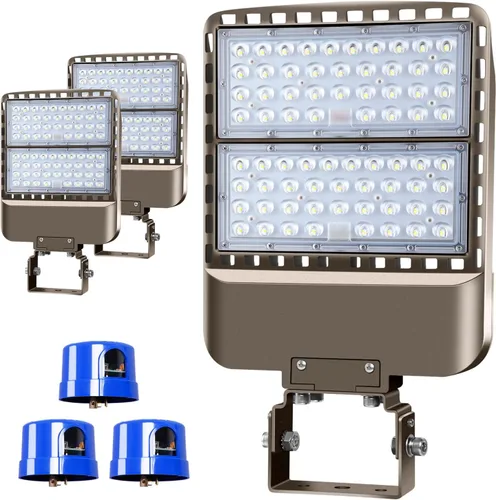 Miniatura 14 de Luz LED de estacionamiento de 150 W, montaje de muñón del atardecer al amanecer, 5000 K, área comercial, seguridad LED, luces de estacionamiento al