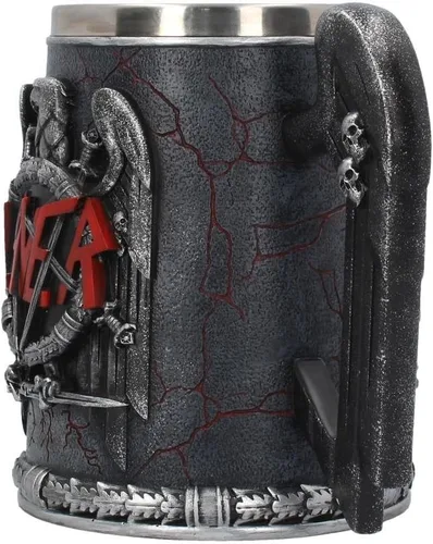 Miniatura 5 de Nemesis Now B4128M8 Slayer Tankard - Taza (5.5 in), color negro, resina con inserto de acero inoxidable, color gris
