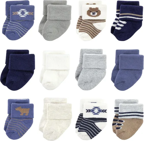 Miniatura 117 de Hudson Baby - Calcetines de algodón para bebés recién nacidos y Terry para niñas bebés