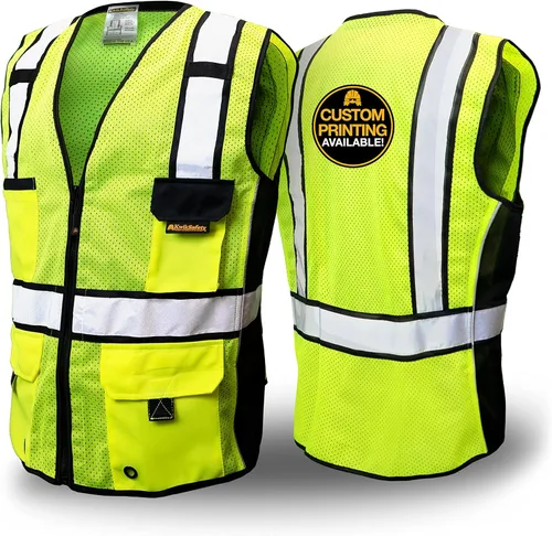 KwikSafety - Charlotte, NC - RoadBOSS Econ & Premium Safety Vest Class 2 Reflective Vest ANSI OSHA Safety Vest for Men Amarillo