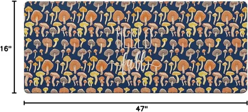 Miniatura 2 de Tapete de baño multicolor con hongos para bañera, tapete antideslizante de secado rápido y absorbente, de tierra de diatomeas, para fregadero