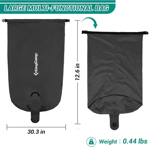 Miniatura 2 de KingCamp Bolsa de bomba de aire, bolsa de compresión enrollable ultraligera, multiusos, impermeable, para exteriores, bolsa de almacenamiento