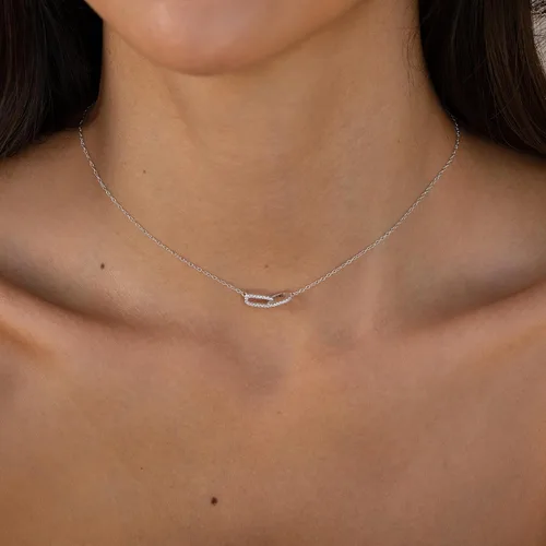 Miniatura 8 de Collar con colgante de oro para mujer, delicados collares de diamantes para mujer, chapados en oro de 14 quilates, gargantilla con clip de papel