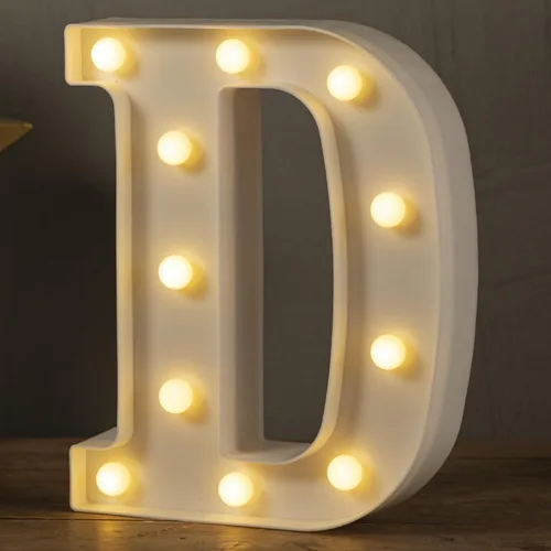 Miniatura 39 de HXWEIYE Letras iluminadas con luces LED, letreros luminosos de marquesina, 26 letras del alfabeto y 10 números para fiestas de cumpleaños, bares