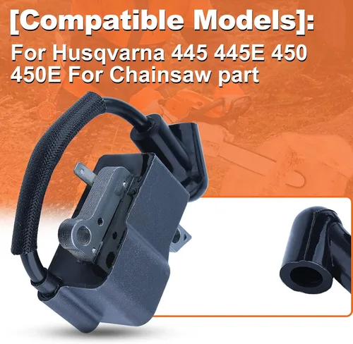 Miniatura 3 de Para Husqvarna 445 445E 450 450E para pieza de motosierra, kit de bobina de encendido, 573935701, 504571401, 544080803
