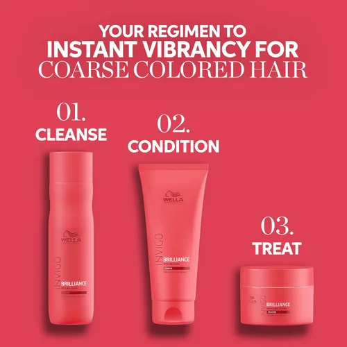 Miniatura 9 de Wella Professionals Invigo Brilliance Champú para cabello de color grueso, protección del color y vitalidad
