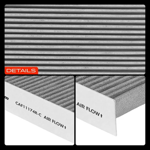 Miniatura 8 de Filtro de aire de habitáculo A-Premium con carbón activado compatible con Ford Fusion 2010-2012 & Lincoln MKZ 2010-2012 & Mercury Milan 2010-2011
