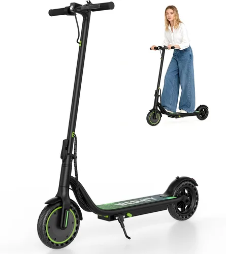 Miniatura 10 de WERHY Scooter eléctrico plegable para niños, motor de 350 W, alcance máximo de 12/16 millas, velocidad máxima de 19 MPH, neumático sólido de 8.5