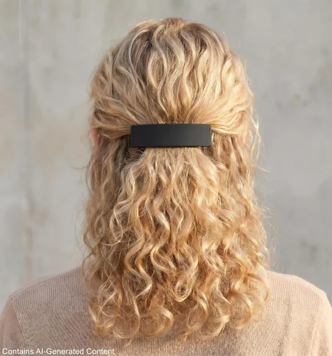Miniatura 2 de 2 pasadores de pelo grandes para mujer, diseño francés retro, pasadores de pelo vintage elegantes para cabello fino y grueso