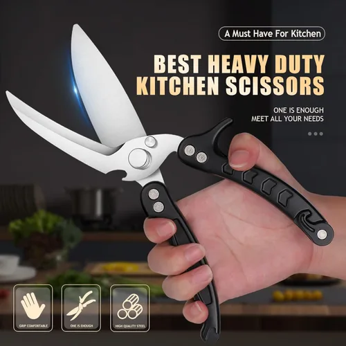 Miniatura 2 de DRAGON RIOT Tijeras para Aves de Corral de Servicio Pesado - Tijeras de Cocina Imprescindibles para Cortar Pollo y Carne - Aptas para Lavavajillas