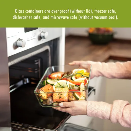 Miniatura 8 de ZWILLING Fresh & Save Recipiente hermético de vidrio para almacenamiento de alimentos, contenedor de preparación de comidas, tamaño mediano