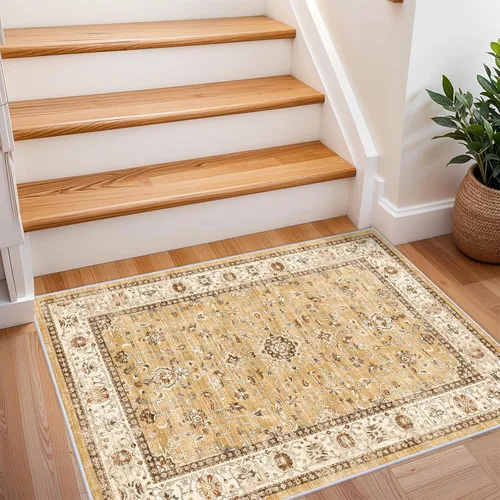 Miniatura 46 de Alfombra de pasillo lavable de 2 x 3 pies - Alfombra antideslizante resistente a las manchas, alfombras y tapetes de cocina duraderos