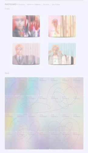 Miniatura 6 de BigHit BTS - Love Yourself Respuesta [Random ver.] 2CD+Photobook+Mini Book+Photocard+Póster plegado