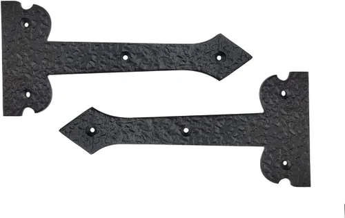 Miniatura 14 de Adonai Hardware Agee - Correa de aluminio resistente de 7 pulgadas con bisagra frontal falsa o falsa o falsa (paquete de 4, latón antiguo)