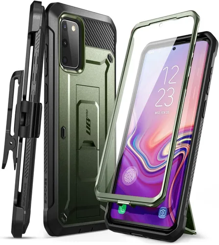 Miniatura 10 de SUPCASE Funda para Samsung Galaxy S20 FE 5G con Protector de Pantalla (Unicorn Beetle Pro), [Soporte Integrado y Clip para Cinturón] Funda Azul