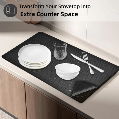 Miniatura 6 de Cubierta superior de estufa para estufa eléctrica, alfombrilla de estufa de silicona para estufa de vidrio, protector de placa de cocina