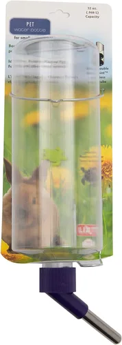 Miniatura 9 de Lixit Botellas de agua resistentes a la intemperie para conejos, hurones, hámsters de cobaya y otros animales pequeños. (16 onzas)