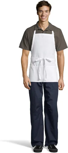 Miniatura 14 de Uncommon Threads Delantal ajustable unisex con 3 bolsillos para restaurante