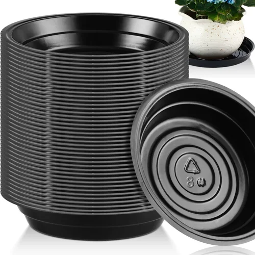 Miniatura 12 de Paquete de 30 platillos transparentes para plantas en interiores (4, 6, 8, 10, 12 pulgadas) platillos para macetas para plantas en maceta, juego