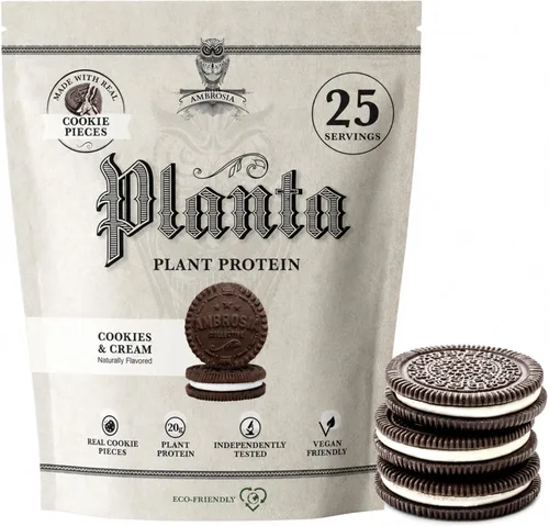 Miniatura 16 de Ambrosia Planta - Polvo de proteína a base de plantas 20g Polvo de proteína vegana sin lácteos con aminoácidos BCAA Apto para dieta cetogénica