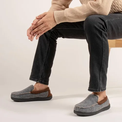 Miniatura 2 de RockDove Hearthfire - Pantuflas de espuma viscoelástica para hombre