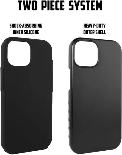 Miniatura 3 de Guard Dog Funda compatible con iPhone 15, grado militar, protección resistente de dos piezas, personalizada, fotos, cinco marcos
