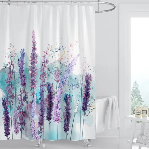 Miniatura 11 de Domoku Cortina de ducha de gato con diseño divertido de cosplay de gatito en pareja en el océano, cortinas de baño para gatos lindas y divertidas