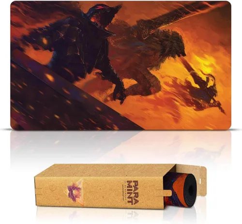Brothers in Arms (cosidos) – Tapete MTG de Anato Finnstark, Berserk, Dark Souls Anime – Compatible con Magic The Gathering Playmat – Play MTG,