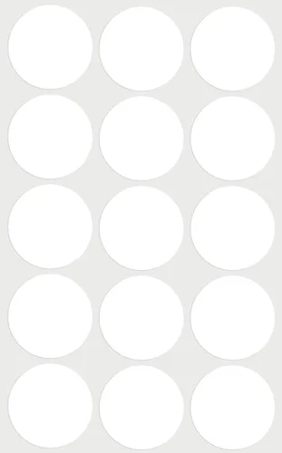 Miniatura 7 de Royal Green Etiqueta adhesiva redonda – Hojas adhesivas permanentes de 1.25 pulgadas para marcar y etiquetar – Negro (5 hojas – 75 unidades)