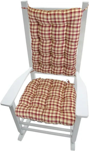 Miniatura 12 de Barnett Home Decor Cojines de microgamuza para mecedora, relleno de espuma de látex, cojín para el respaldo y el respaldo, gamuza vegana