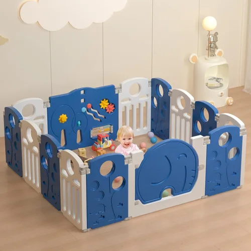 Miniatura 10 de LulliSpace Corralito para Bebés, para Niños y Niños Pequeños, Centro de Actividades para Niños, Patio de Juegos de Seguridad, Cerca para Bebés